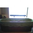 陶器風呂　信楽焼陶浴槽　楕円形　雅楽
